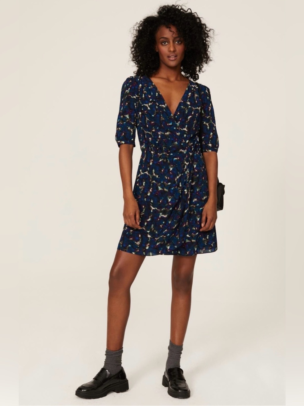 The Kooples~Navy Blue Floral Dress~Size US 4~6~$370~
